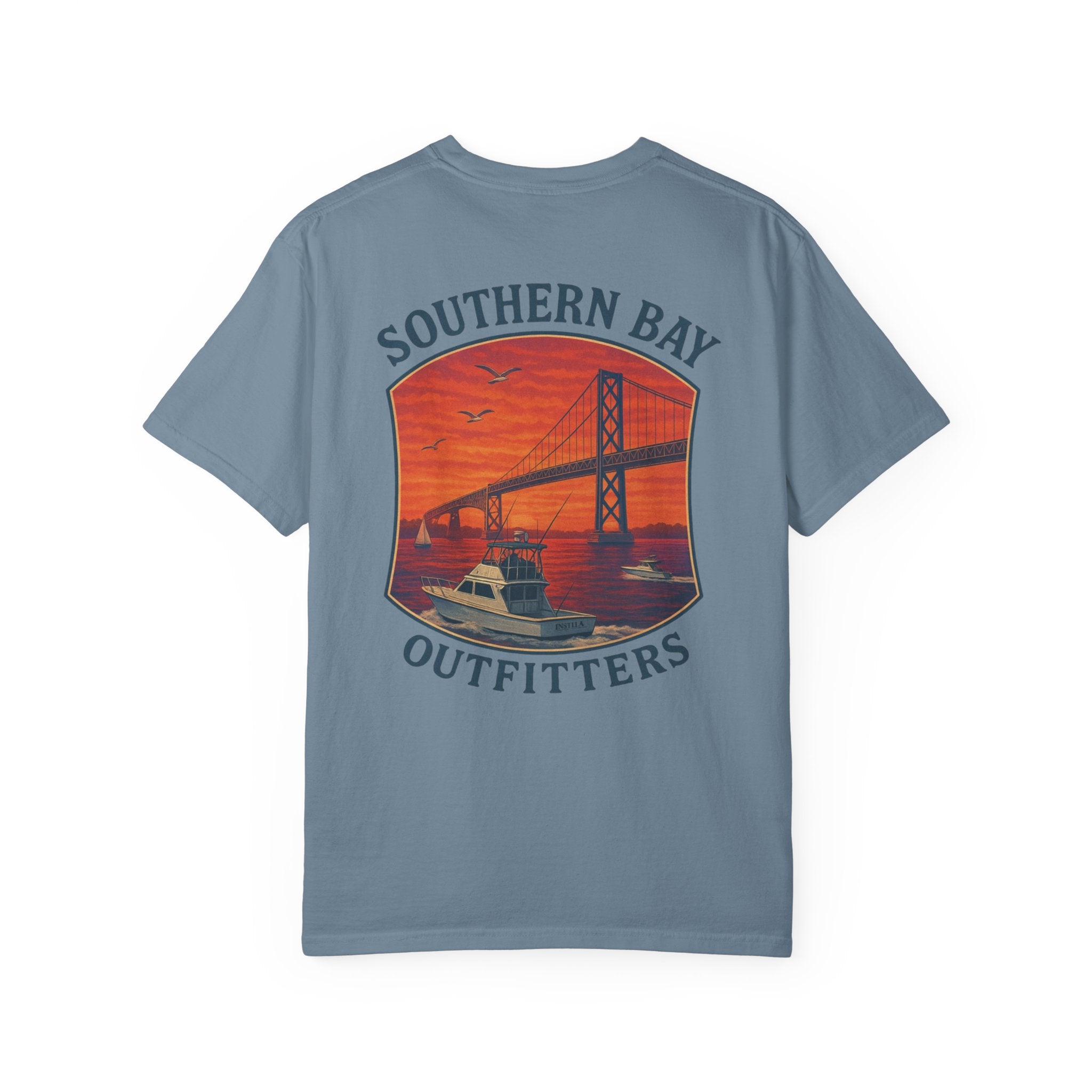 Sunset Boat & Bridge T-Shirt