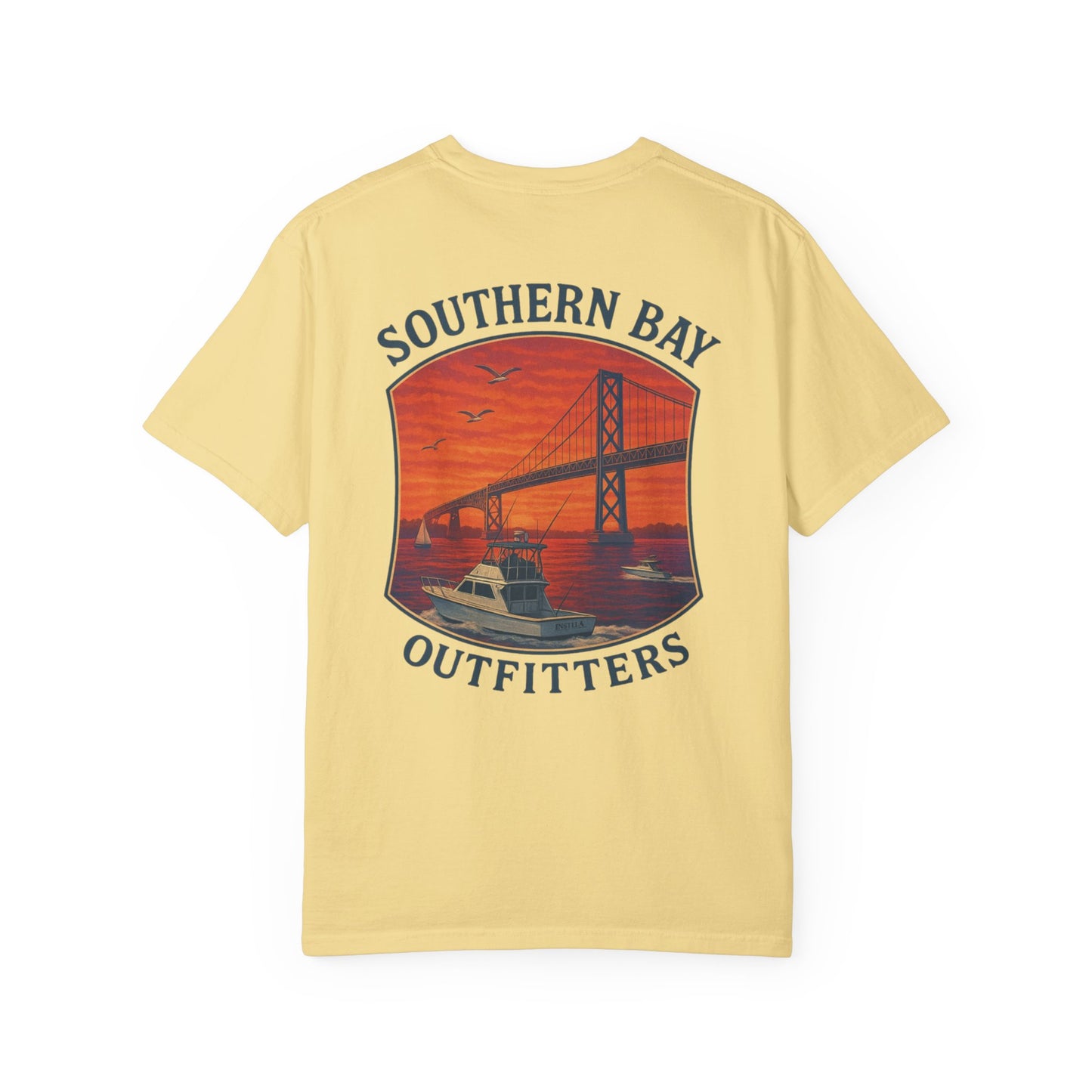 Sunset Boat & Bridge T-Shirt
