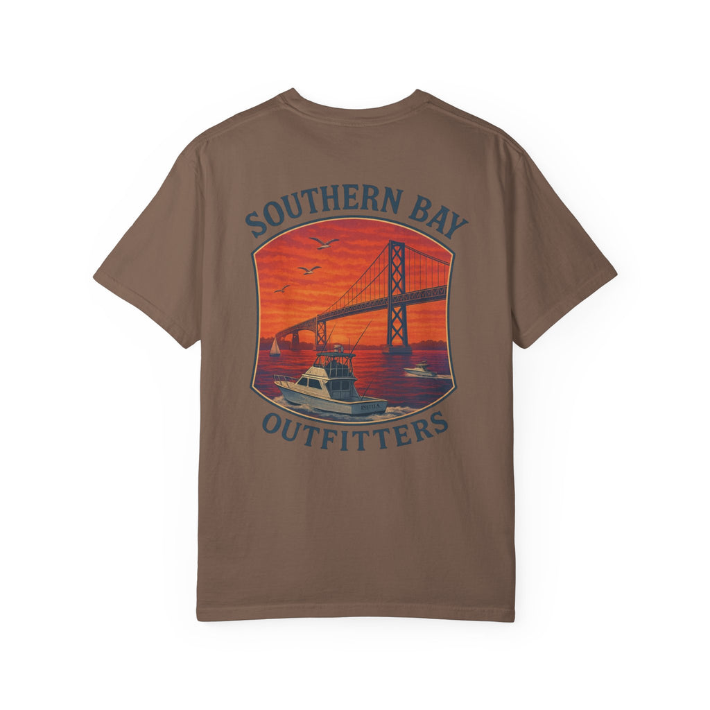 Sunset Boat & Bridge T-Shirt