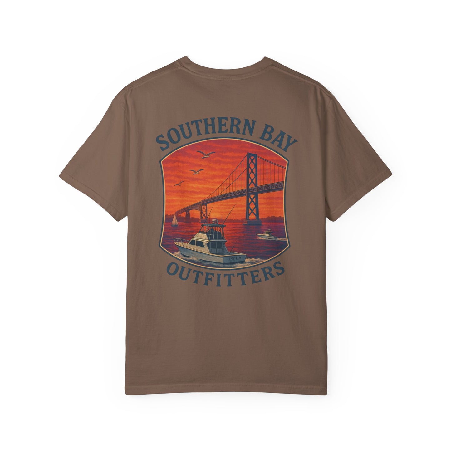 Sunset Boat & Bridge T-Shirt