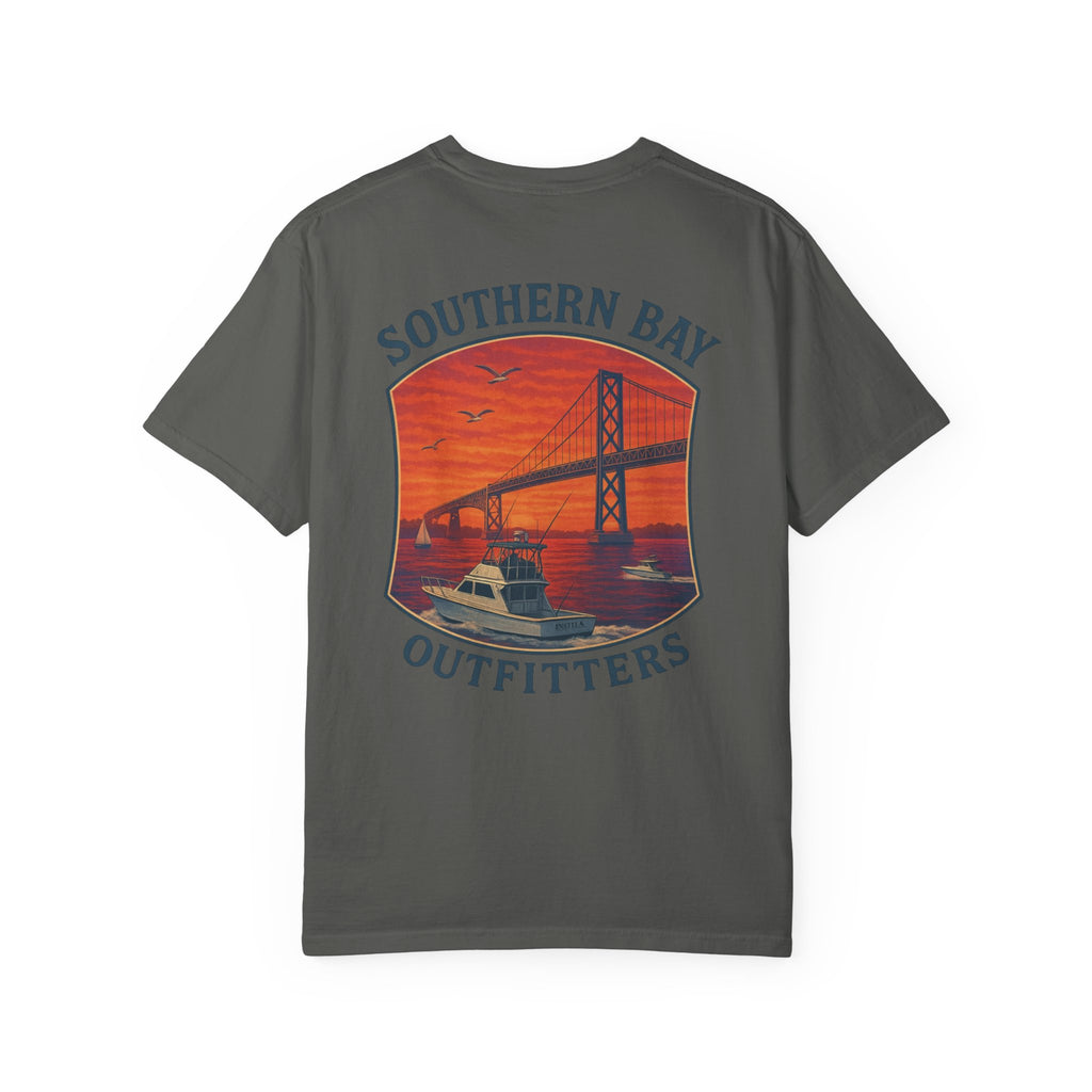 Sunset Boat & Bridge T-Shirt