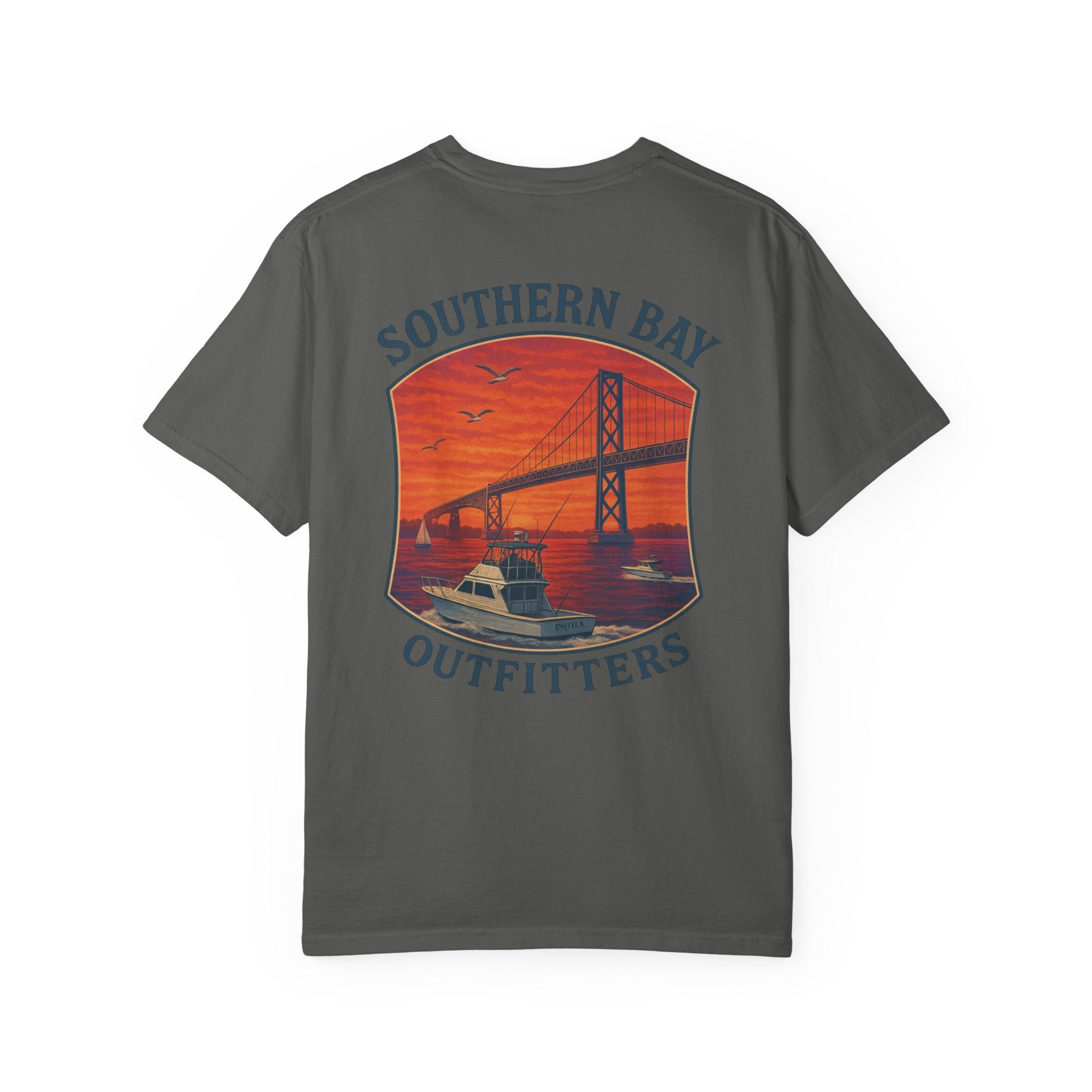 Sunset Boat & Bridge T-Shirt