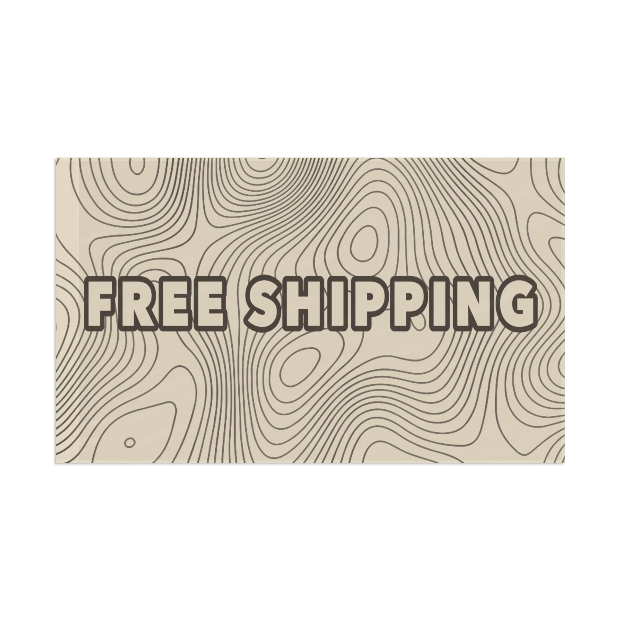 Flag - "FREE SHIPPING" Promotional Banner Flag