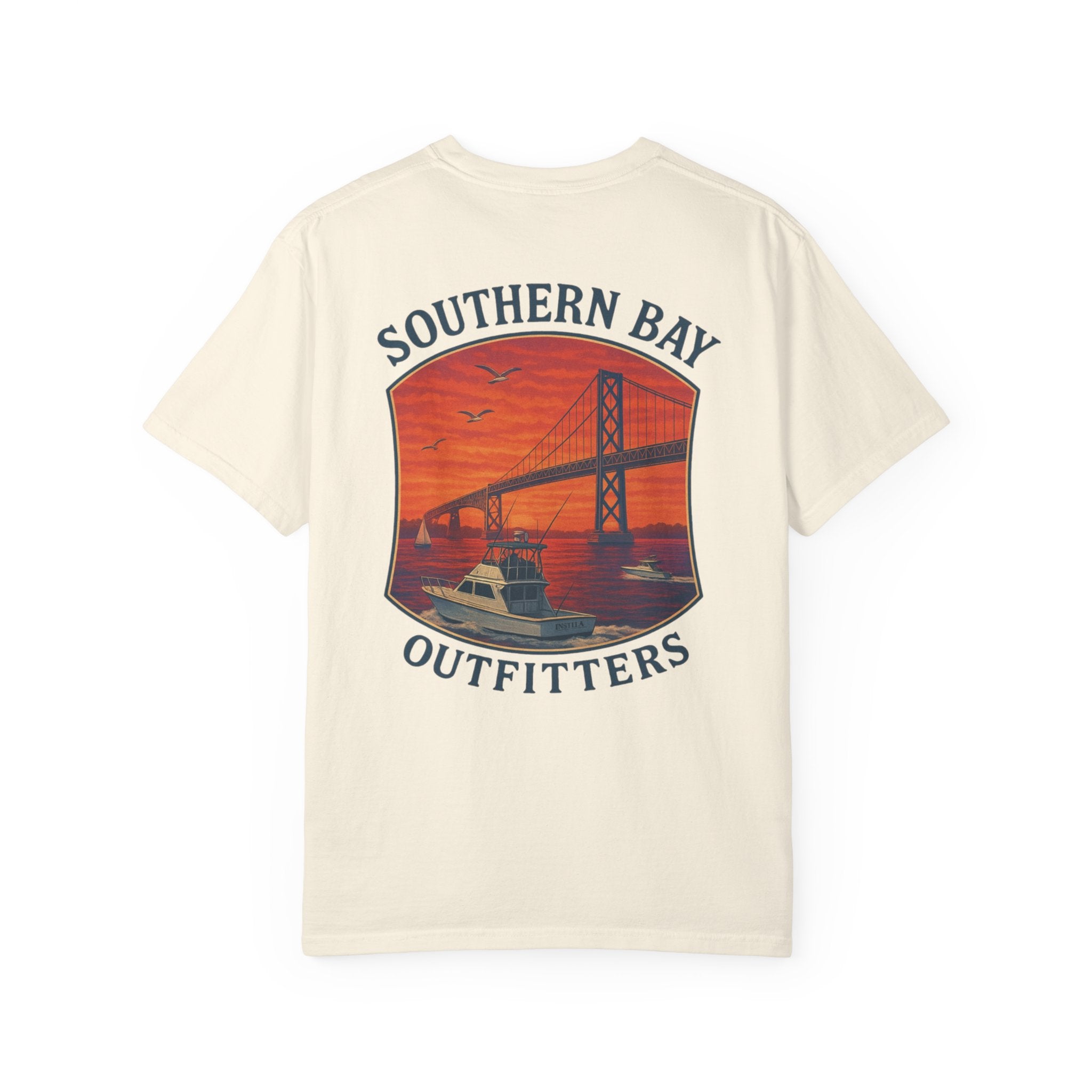 Sunset Boat & Bridge T-Shirt