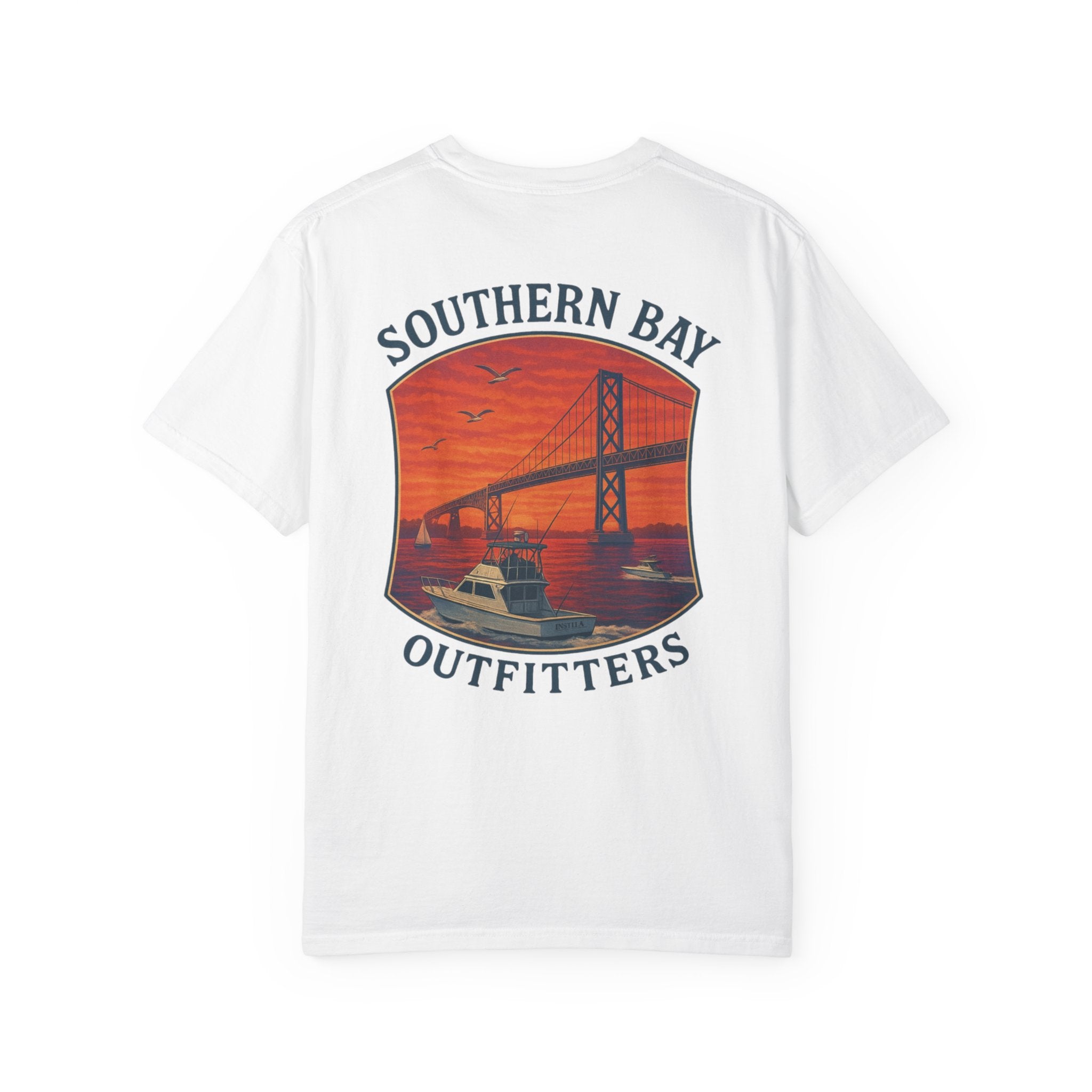 Sunset Boat & Bridge T-Shirt