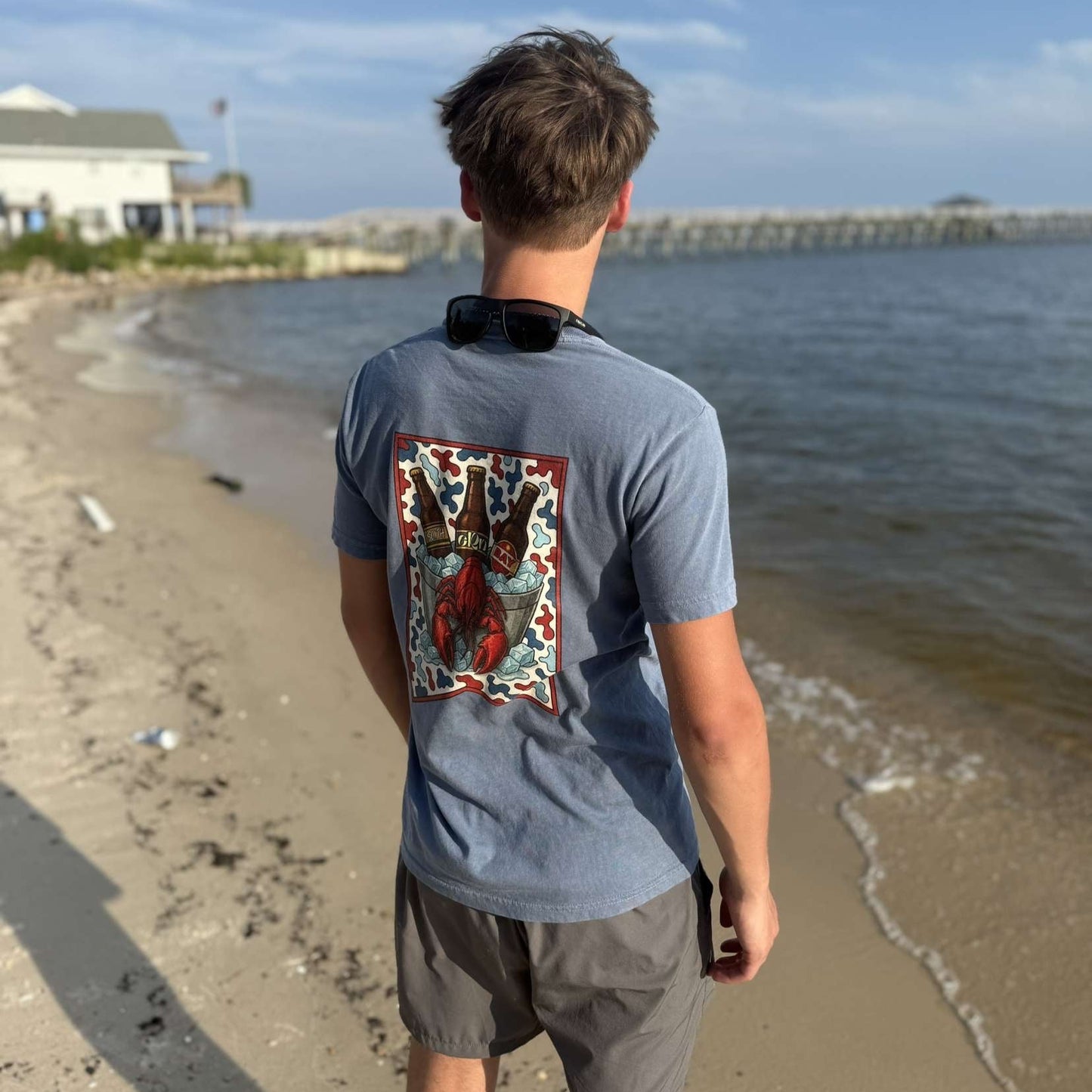Crawfish Beer Bucket T-Shirt